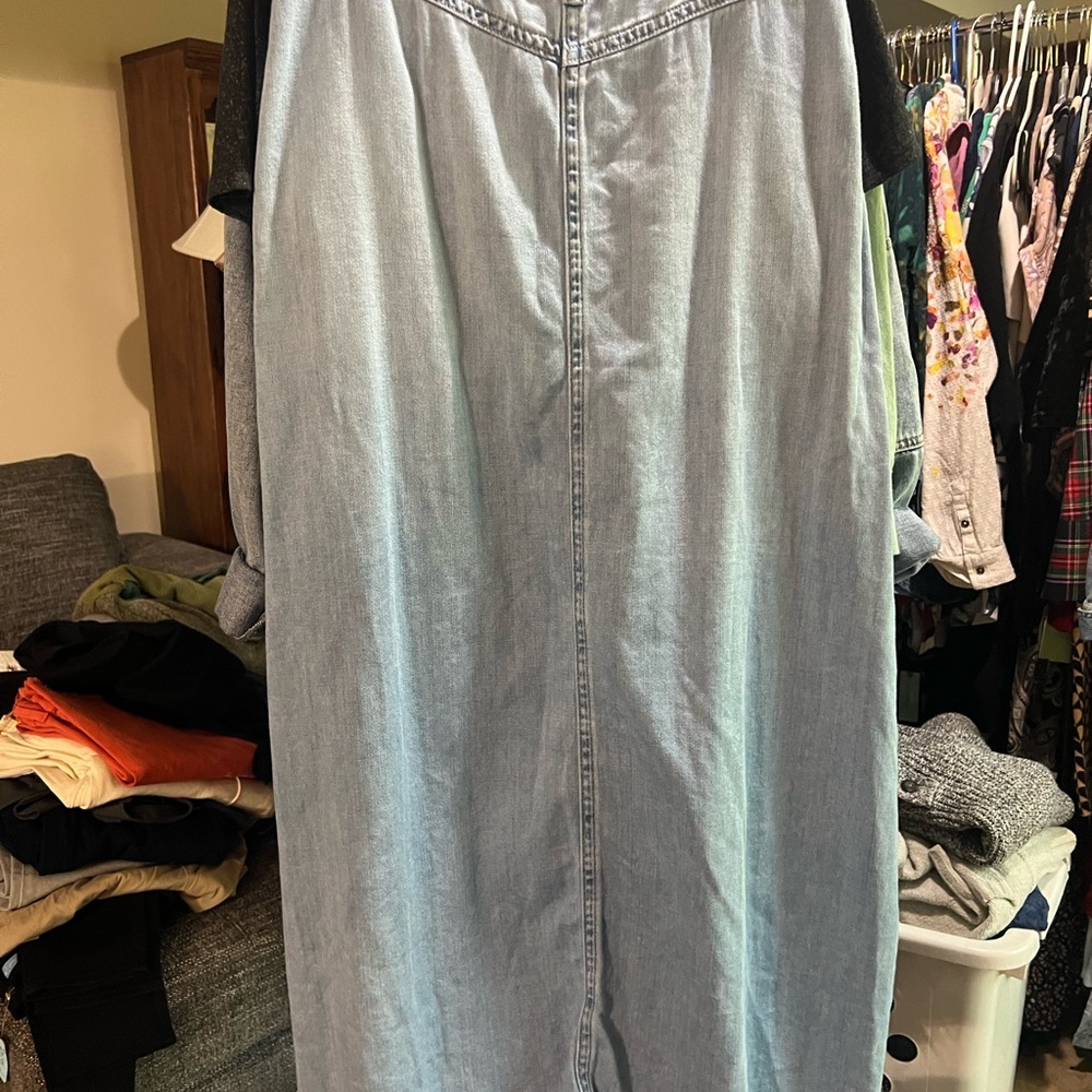 We The Free Light Blue Denim skirt - Picture 2 of 3